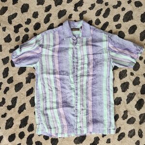 Pastel Linen Button Down